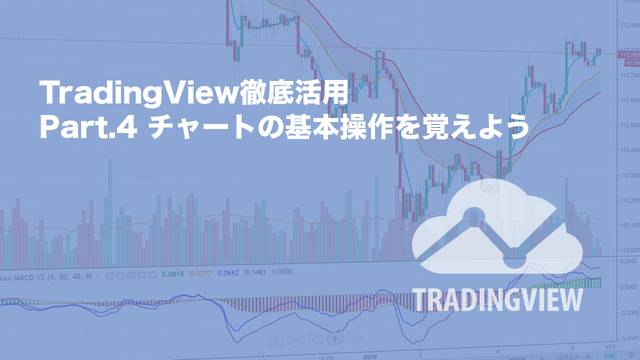 Part 4 Tradingviewのチャートの基本操作を覚えよう